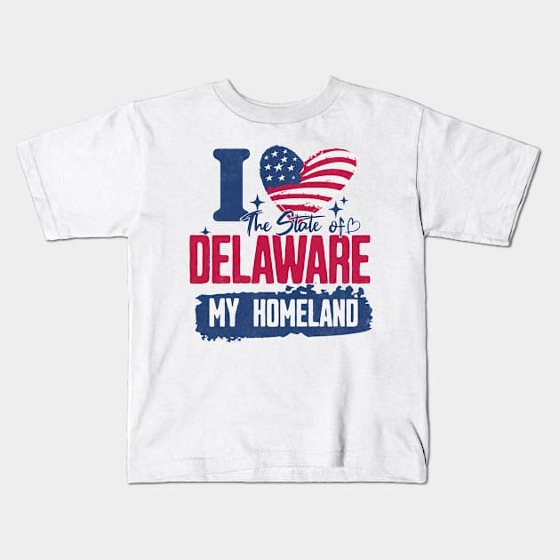 Delaware my homeland Kids T-Shirt by HB Shirts